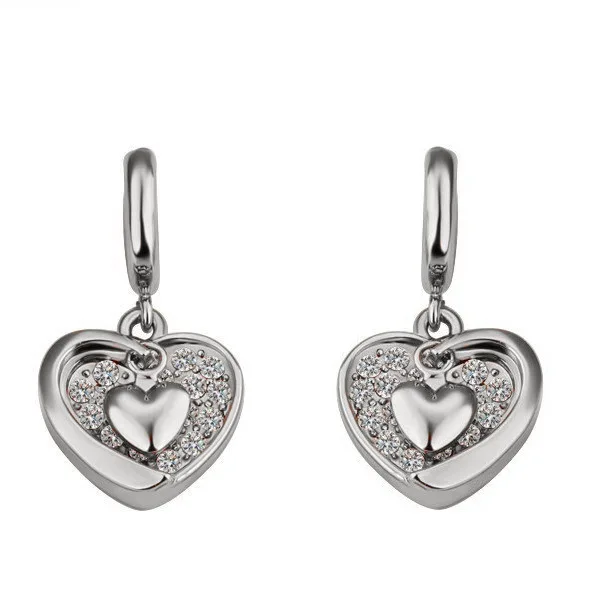 Модные украшения розового золота из цветного циркона, хрусталя TrendyJewelry наборы для ухода за кожей, в комплекте идет украшение на шею, серьги, браслет для женщин - Окраска металла: silver