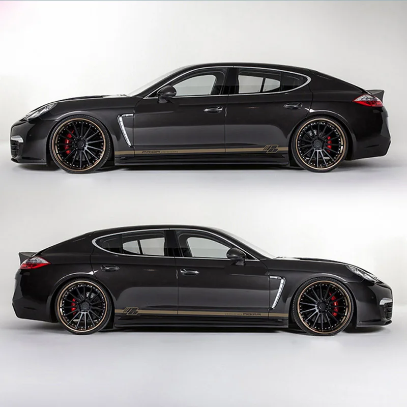 TAIYAO, стильный спортивный автомобиль, наклейка для Porsche, машина Panamera, аксессуары для автомобиля, наклейки и наклейки, авто стикер - Название цвета: Gold sticker