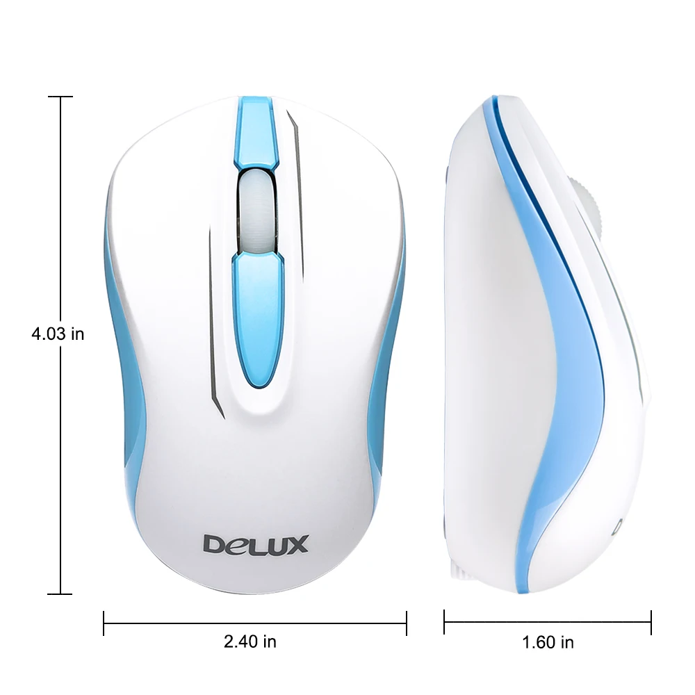 Вертикальная мышь Delux 2 4G Беспроводной Мышь usb приемник оптический офис Mause
