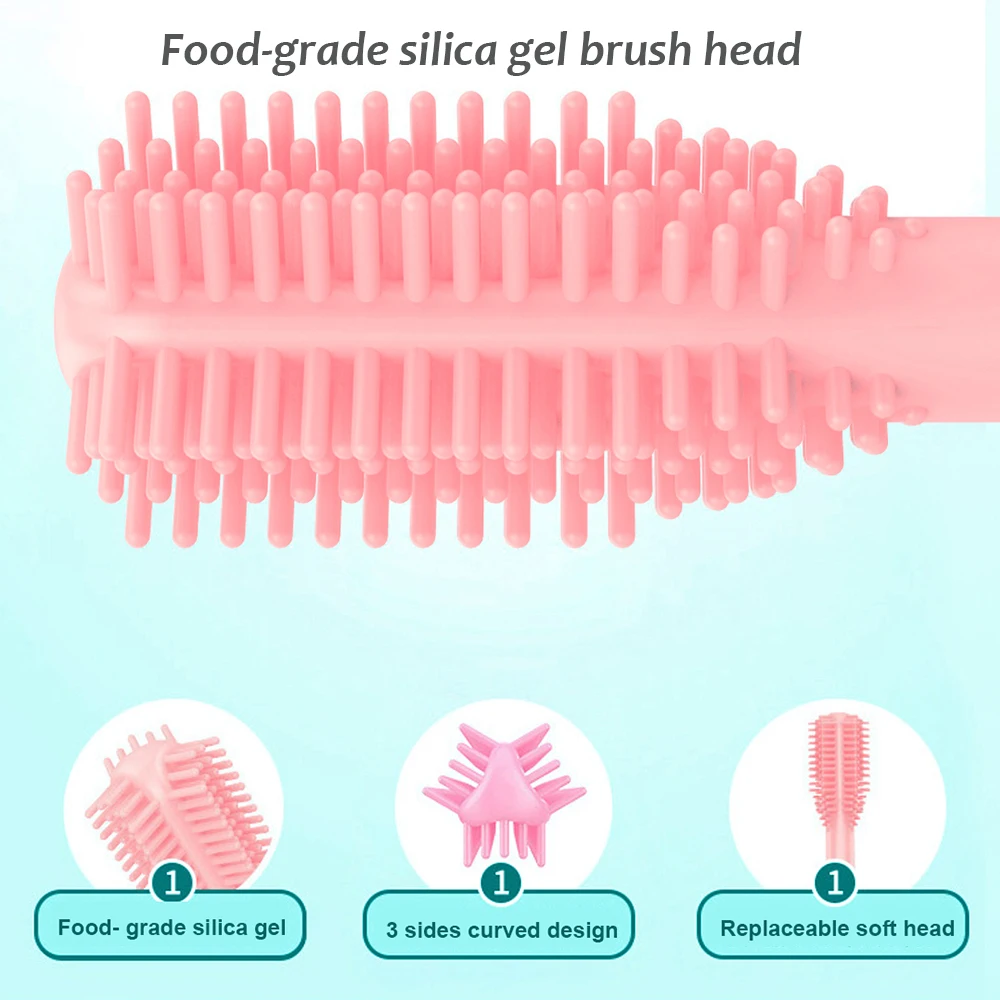 Ребенок 3 сторонняя электрическая зубная щетка аккумуляторная батарея для детей