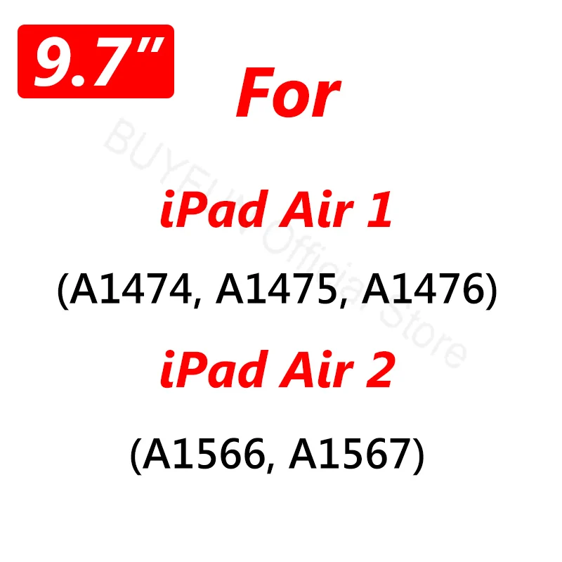 For iPad Air1 Air2 Закаленное стекло для защиты экрана для Apple iPad air для Ipad Pro 10,5 дюймовая Защитная пленка для iPad air mini 1 2 3 4 5 - Цвет: For iPad Air1 Air2