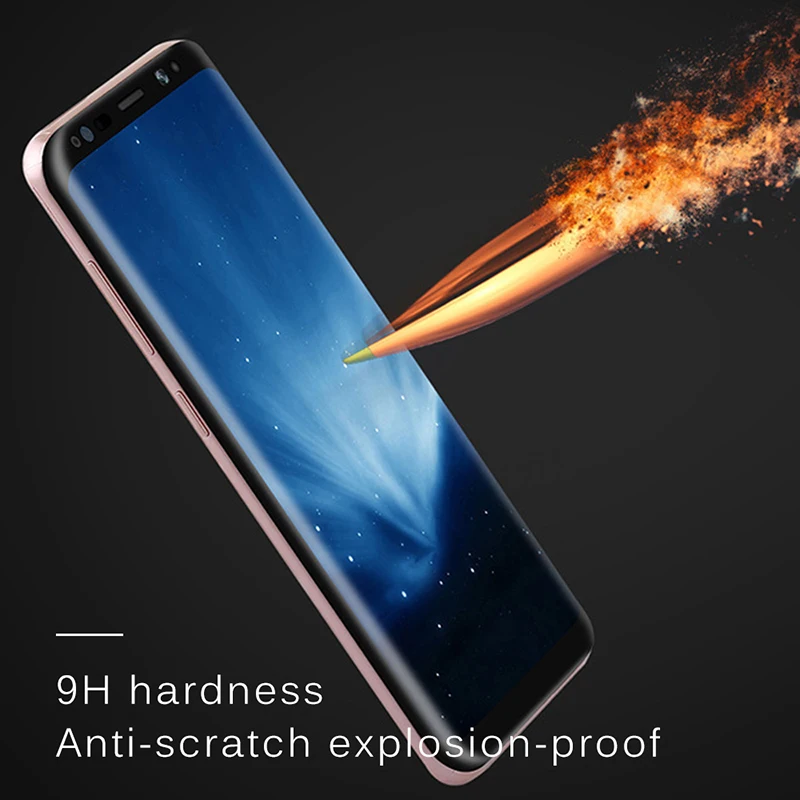 3D изогнутое закаленное стекло для Samsung Galaxy S9 S8 Plus безопасное защитное Note 8