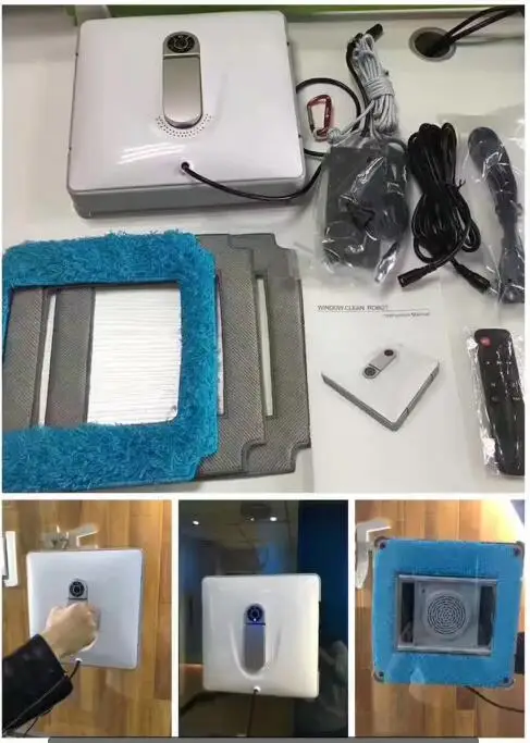 Полностью Интеллектуальный автоматический мойщик окон с пультом дистанционного