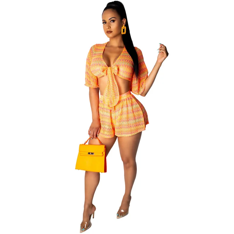 Летняя одежда цветной сетчатый сексуальный кружевной топ с волнистым узором и