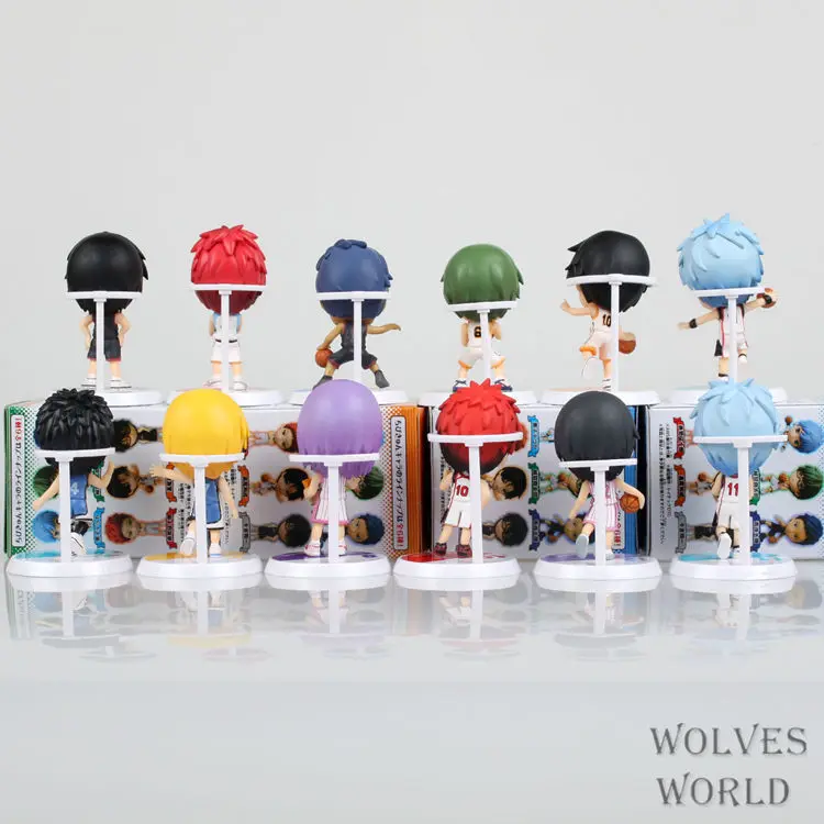 Аниме Kuroko's Basketball 5 шт./компл. Kuroko Tetsuya Kagami Taiga Aomine Daiki ПВХ Фигурки игрушки куклы