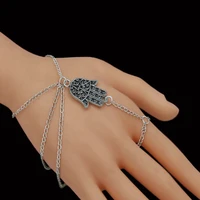 women bracelet bergamot multi layer fatima hand finger hand harness bracelets women fashion jewelry 2019