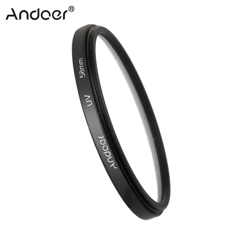 Ультрафиолетовый УФ фильтр Andoer для зеркальной камеры Canon Nikon защита объектива 58