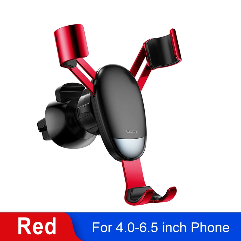 RED Универсальный автомобильный держатель Baseus для iPhone 11 Pro Max samsung Mini, держатель для мобильного телефона - Цвет: RED