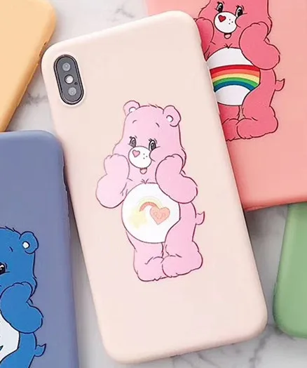 INS корейский милый мультяшный чехол с медведем радугой для Apple iPhone X XS Max Xr 8 7 6 6 s Plus Модный мягкий чехол для телефона из ТПУ - Цвет: 5 fen