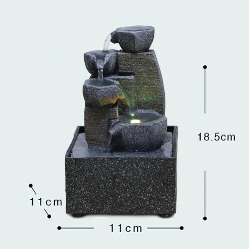 110 V-220 V из мультфильма «Холодное сердце» Стиль смолы мини фонтан увлажнитель воздуха фэн-шуй украшения домашний декор жизни Lucky Desktop светодиодный Атомайзер - Цвет: G