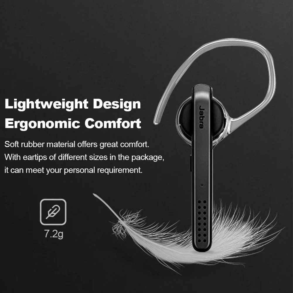 Jabra Talk 45 Bluetooth NFC гарнитура бизнес наушники высокой четкости HD Hands-Free Звонки двойной микрофон шумоподавление портативный