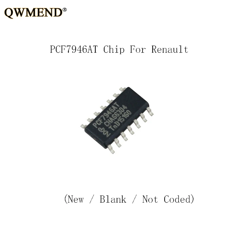 QWMEND 1 шт. * транспондер чип PCF7946/PCF7946AT иммобилайзер для дистанционный ключ Renault