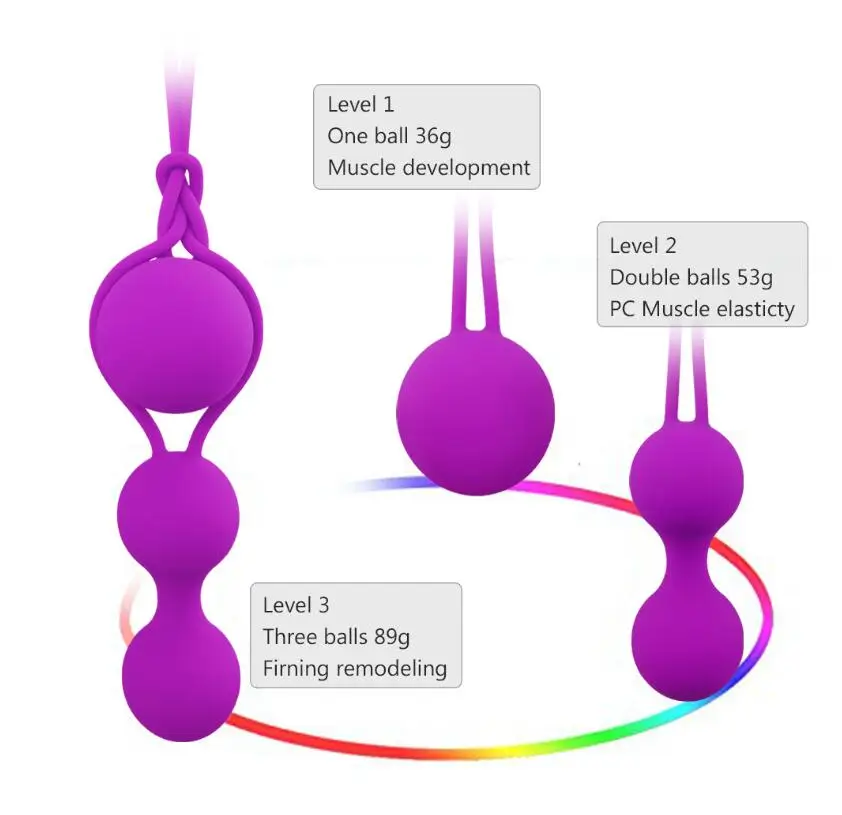EPACK силикон умный мяч вагинальные шарики шарик Бен ва укрепление вагины тренажер