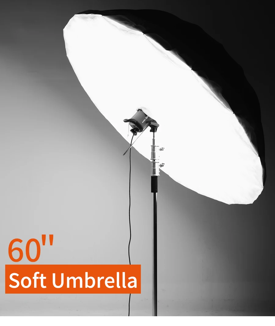 Зонт Godox для студийной фотосъемки 6" 150 см черно-белый отражающий зонт+ большая крышка для студийной съемки