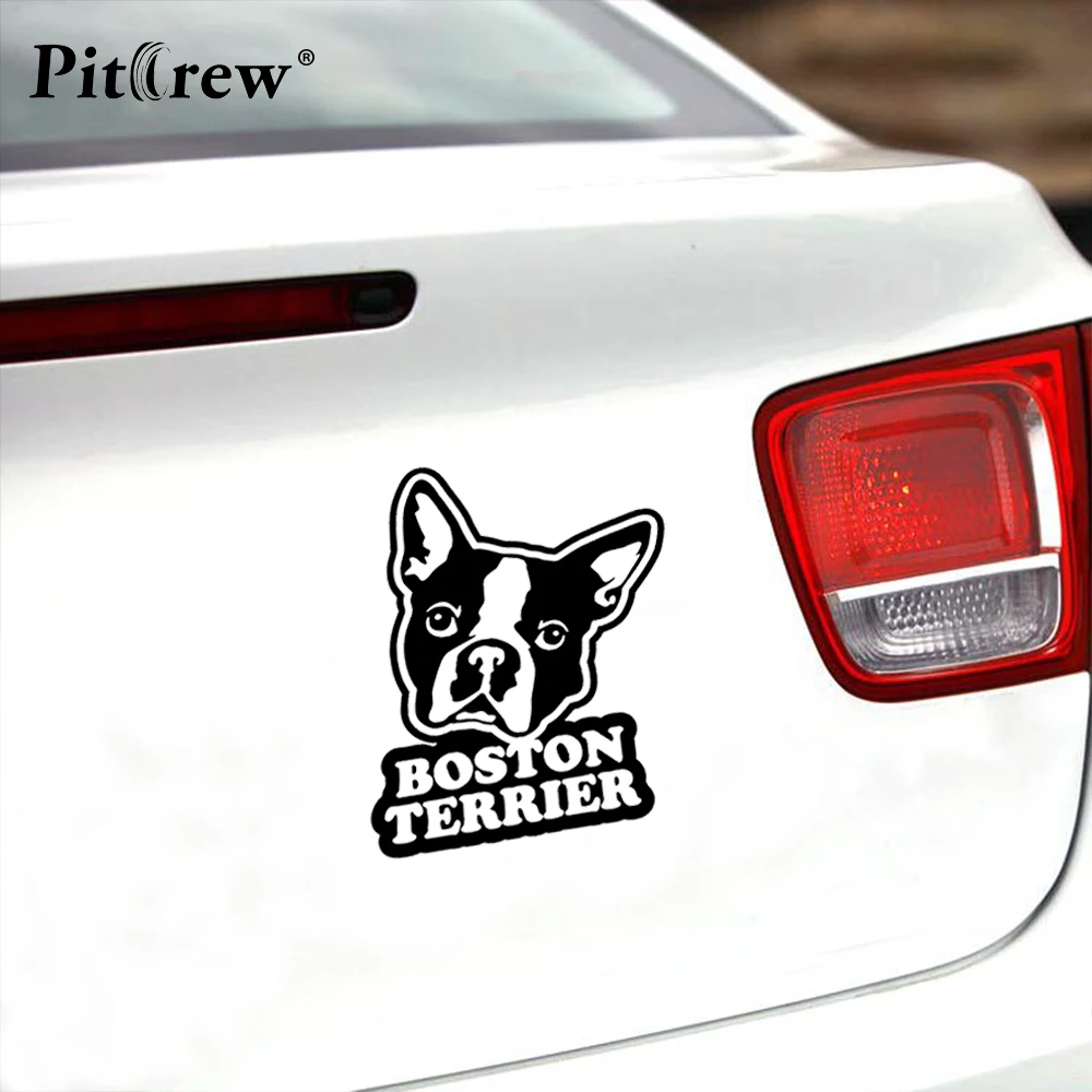 1 шт. высокое качество 8 9*12 5 Бостонский терьер наклейки животных для автомобилей
