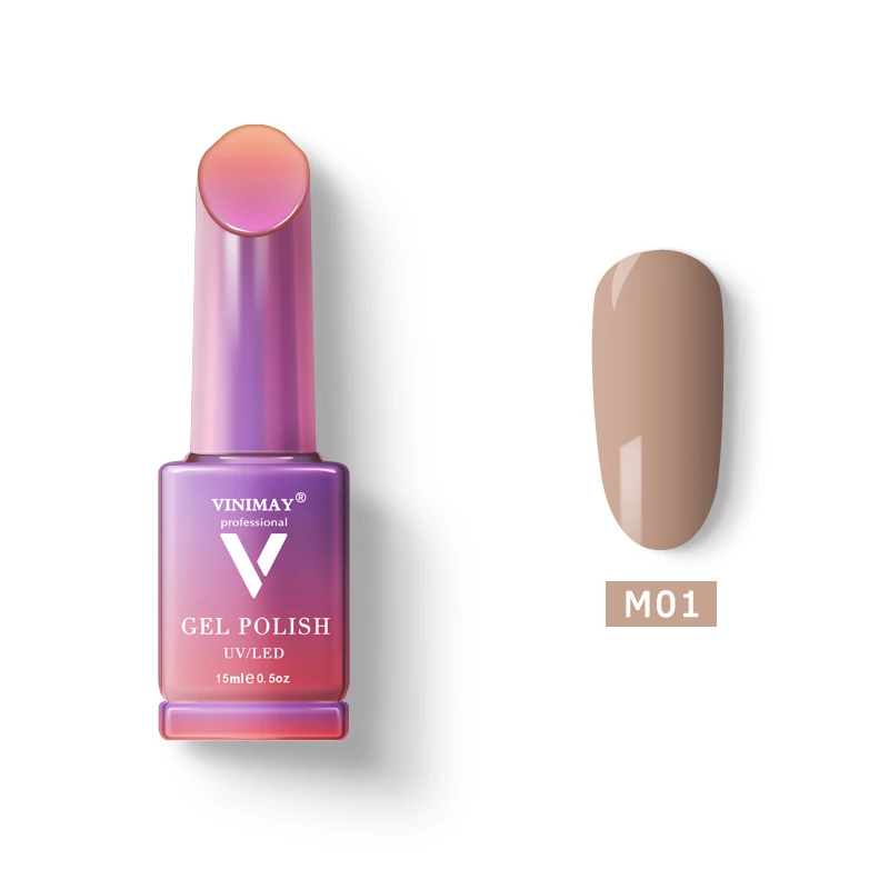 M01 VINIMAY Гель-лак для ногтей vernis полуперманентный УФ замачиваемый Гель-лак для ногтей - Цвет: M01