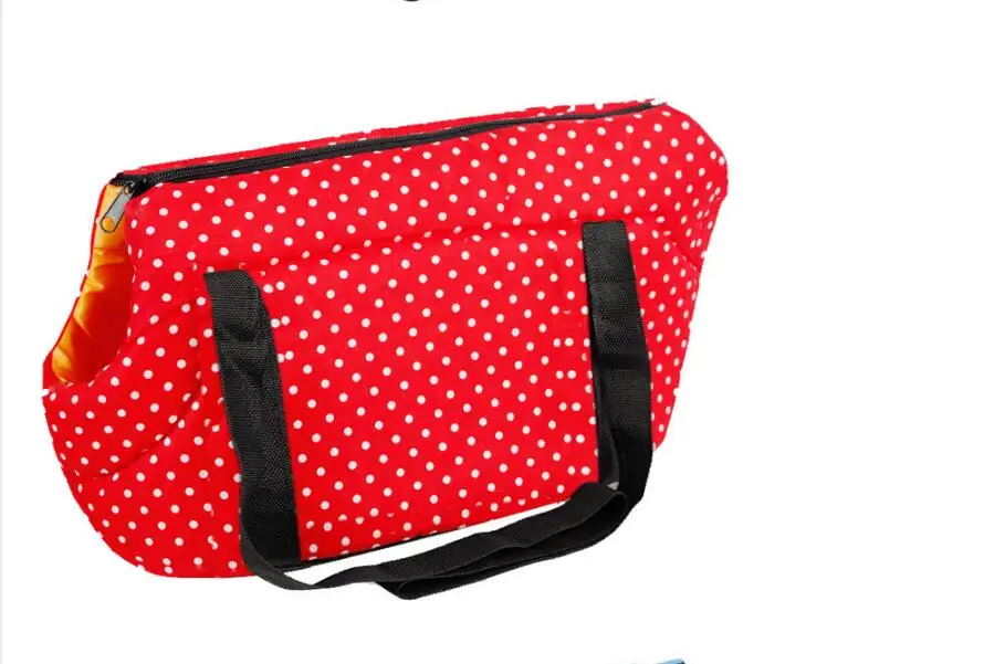Собака сумка в горошек собак Pet Carrier Слинг зима теплая Кошка Перевозчик Открытый