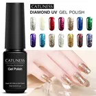 Гель-лак CATUNESS 7 мл фиолетового цвета с блестками, УФ-Гель-лак для ногтей, 3d-лак для дизайна ногтей, блестящий Гель-лак для ногтей, отмачиваемый лак для ногтей