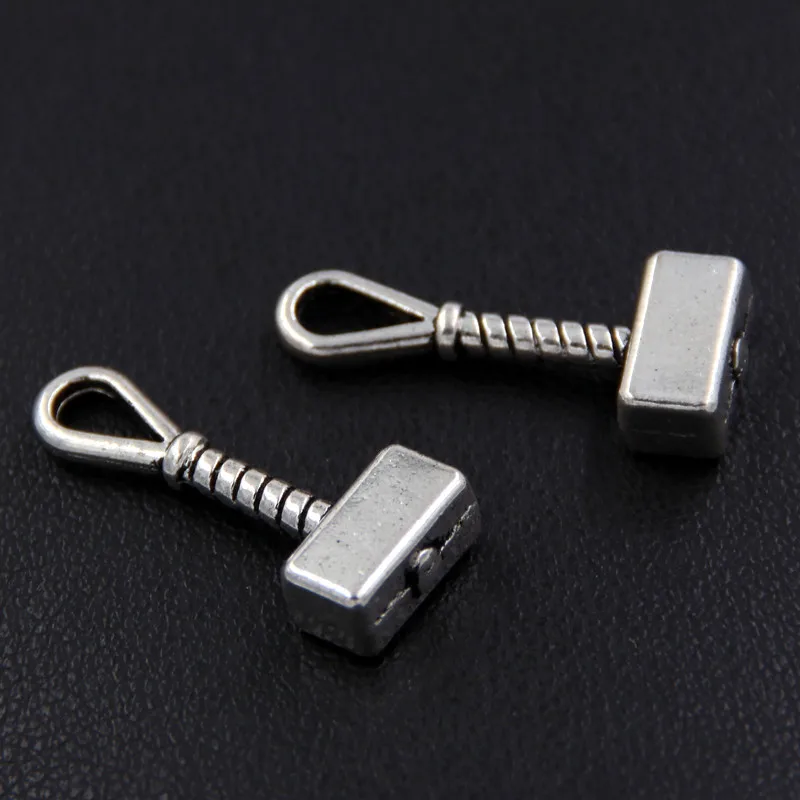 8 шт серебряный цвет Mjolnir подвеска в виде молотка подвески для diy ювелирных