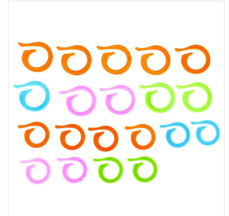 Красочные Пластик контакты свитер знак застежка иглы трикотажная пряжа DIY