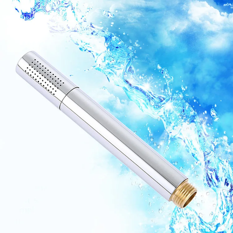 

1pcs Switch With Hand Shower Nozzle Brass Pressure Rain & Pulse Spray Gun Round Detachable Washable Stainless Steel Shower Head