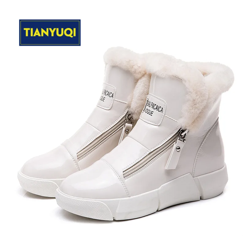 TIANYUQI/Женская Теплая обувь зимняя из хлопка теплая и красивая спортивная для