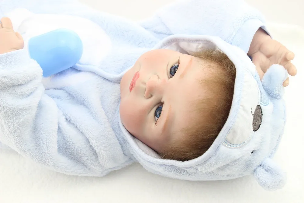 NPK, дизайн, реалистичные куклы для младенцев, Reborn, 23 дюйма, Boneca, полностью силиконовая виниловая Детская кукла, игрушка, реалистичный подарок на день рождения, Рождество