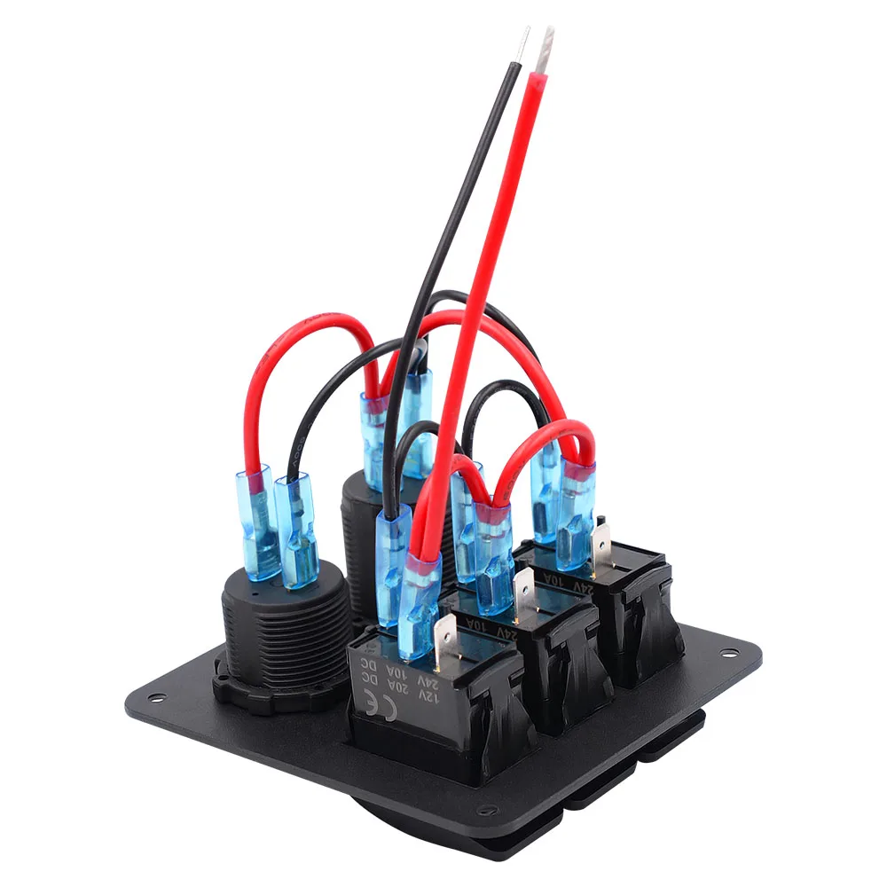 Автомобильное зарядное устройство DC 12/24 в белое двухъядерное USB 3PN с одним светом