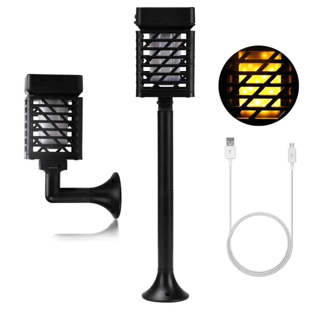 Фото USB Charging Solar Light Path Torches Flame Lighting 96 LED Dusk to Dawn Flickering Lamp Outdoor Waterproof Garden Освещение USB Charging Solar Light Path Torches Flame Lighting 96 LED Dusk to Dawn Flickering Lamp Outdoor Waterproof Garden Освещение