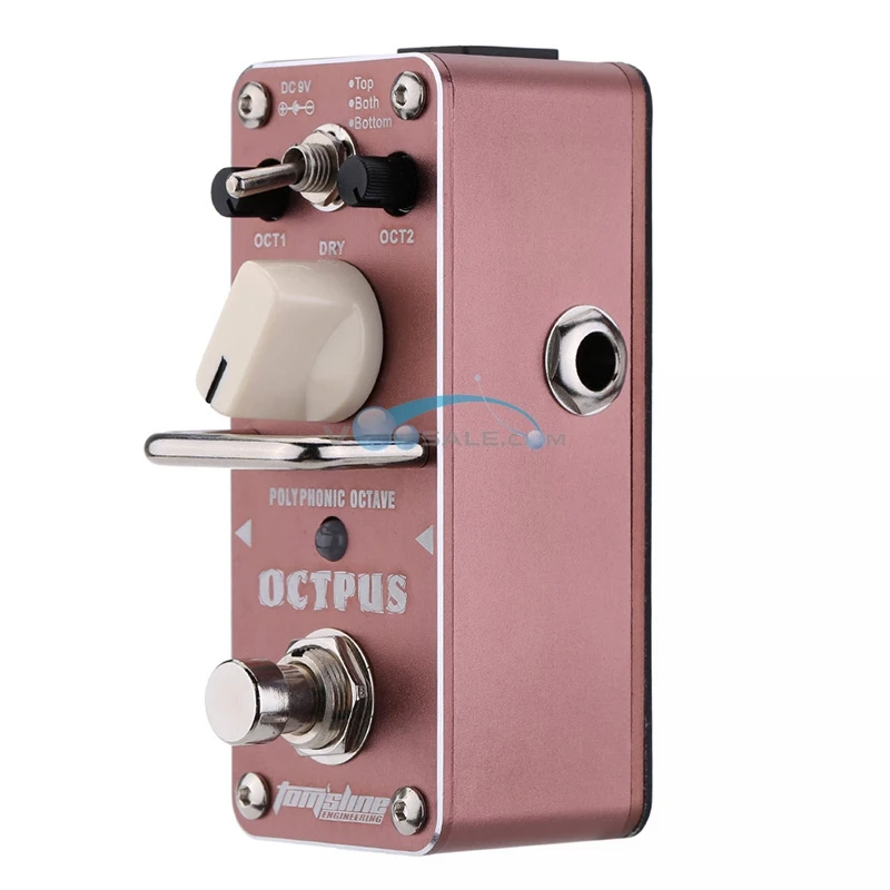 Aroma AOS-3 Octpus Polyphonic Octave Electric Mini Digital Guitar Pedals Aluminium Alloy True Bypass Accessories | Спорт и
