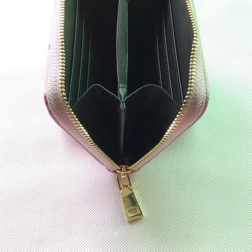 

KANDRA New Fashion Flower Printed Ladies Wallet Clutch Large Capacity PU Leather Zip Card Holder Wallet Coin Purse for Girls