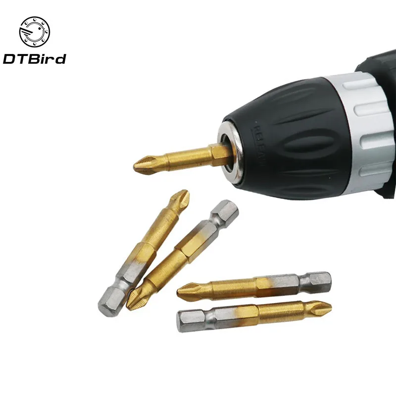 Электрическая отвертка с шестигранным хвостовиком PH2 5 шт. титановым покрытием 1/4