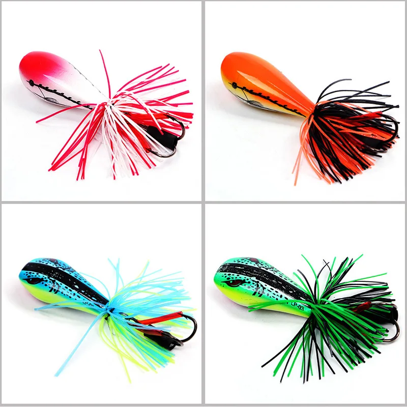 

1 Pcs Fishing Lure Jumping Frog 5.5cm Handmade Lure for Outdoor Fishing EDF88