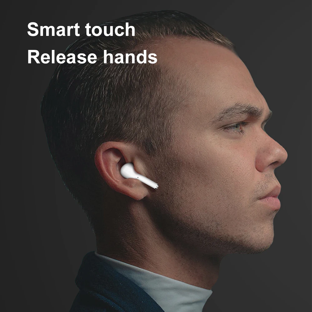 Twinbuys TWS беспроводные bluetooth-наушники 5,0 с сенсорным управлением спортивные настоящие наушники IP65 водонепроницаемые HIFI гарнитура с зарядным устройством