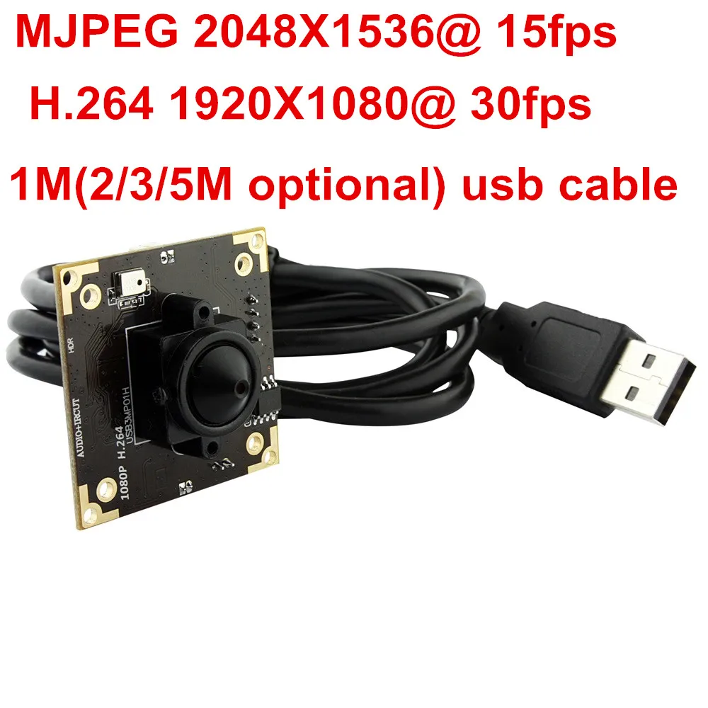 Модуль камеры ELP WDR full hd 3 Мп/2 МП 1080p h.264 usb 2 0 мегапиксельная веб камера с микрофоном