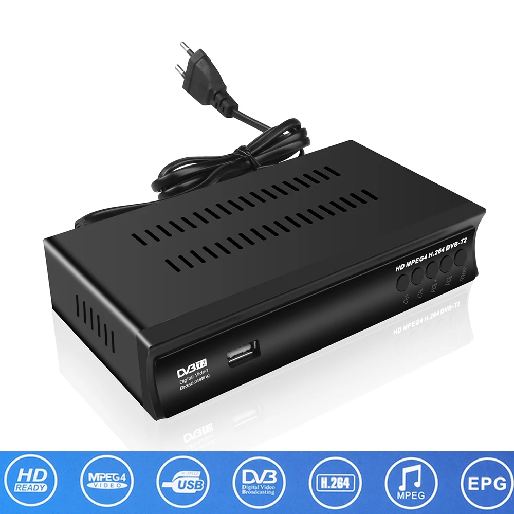Спутниковый ресивер KEBIDU M2 DVB T/T2 HD цифровой ТВ тюнер приемник MPEG T2 H.264 для эфирного T