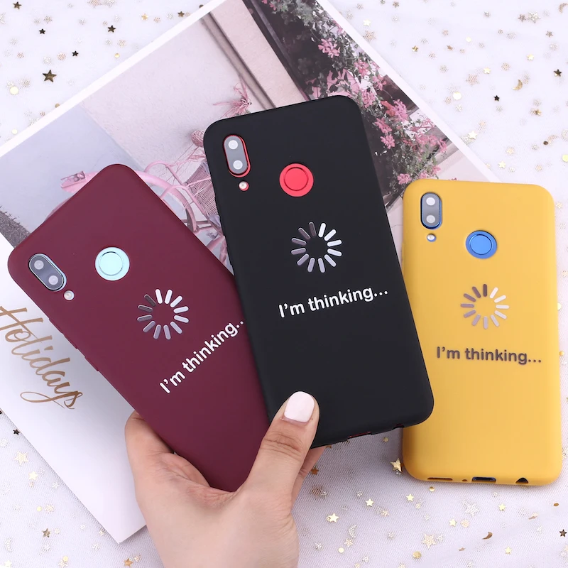 Для Samsung S8 S9 S10 S10e S20 Plus Note 8 9 10 A7 A8 I am thinking Funny Memes Candy силиконовый чехол для телефона