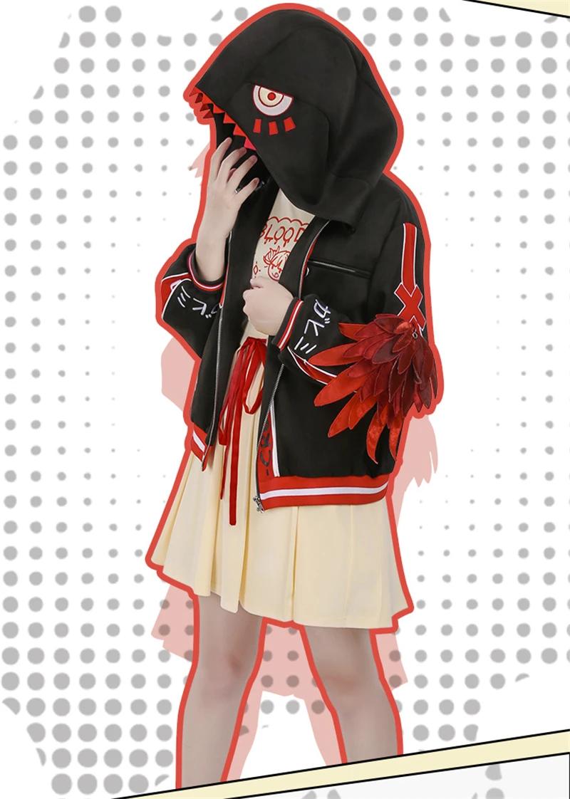 Аниме Косплей My Hero Academy Himiko Toga милые костюмы для праздника костюмы униформа повседневное женское платье пальто+ платья