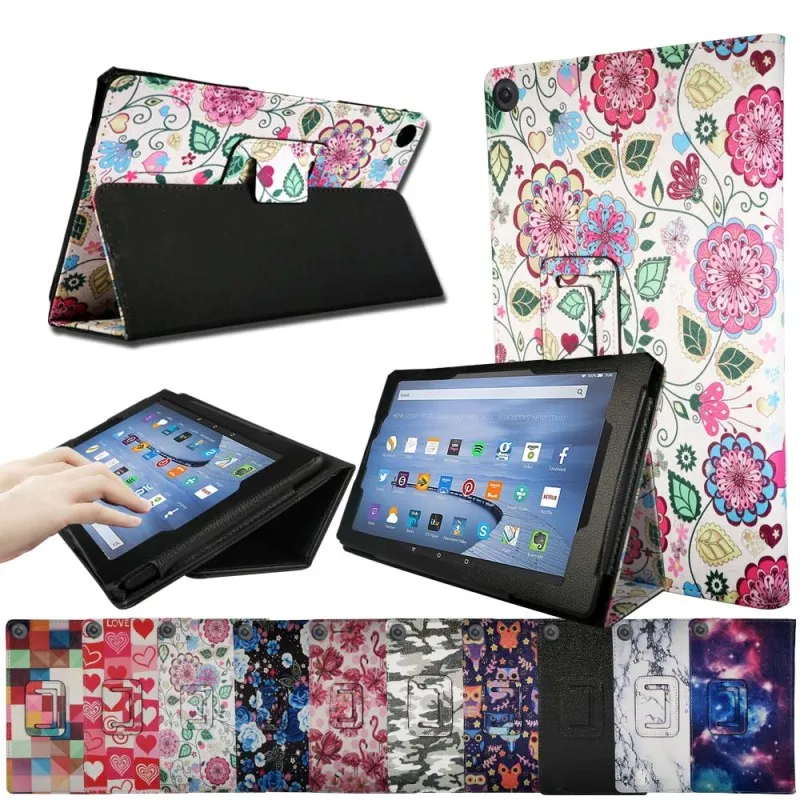 Умный планшет KK &amp LL для Amazon Fire HD 10 (7-е/5-е поколение выпуск 2017/2015) магнитная Кожаная