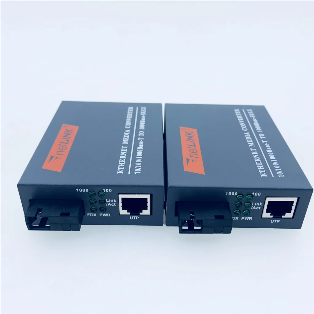 FTTH 1 пара гигабитные волоконно оптический медиа конвертер 10/100/1000 Мбит/с