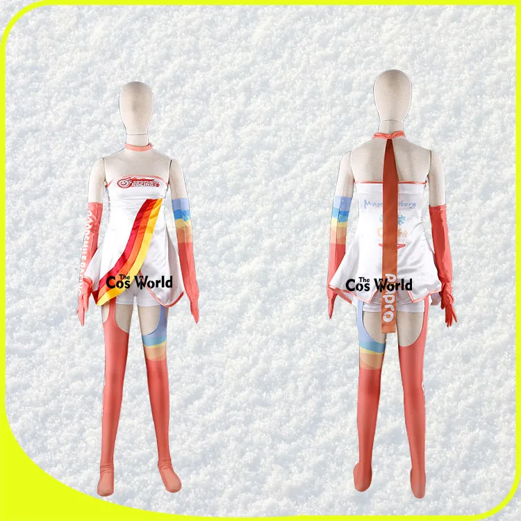 2016 Вокалоид Хацунэ Мику гоночный костюм комбинезоны топ туба тройник платье