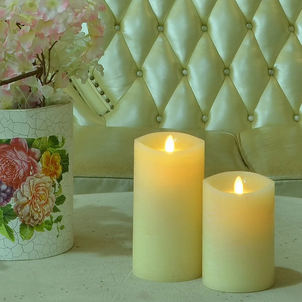 Luminara беспламенные воды пульсации СВЕТОДИОДНЫЕ Свечи Воск столб батарея работает