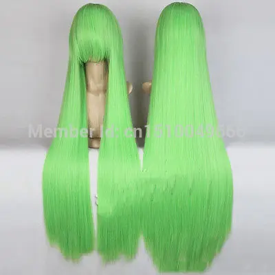 СВОБОДНЫЙ КОРАБЛЬ&gt&gt&gt 100 см/40 &quotЖенские Длинные зеленые Косплей Шоу Парик|wig
