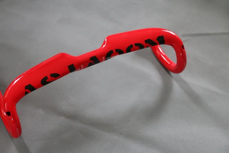 

ASIACOM FULL carbon fiber Colored paint Road Bicycles Curved handle 31.8*400/420/440mm Road Handlebar/Bent Bar Internal wiring