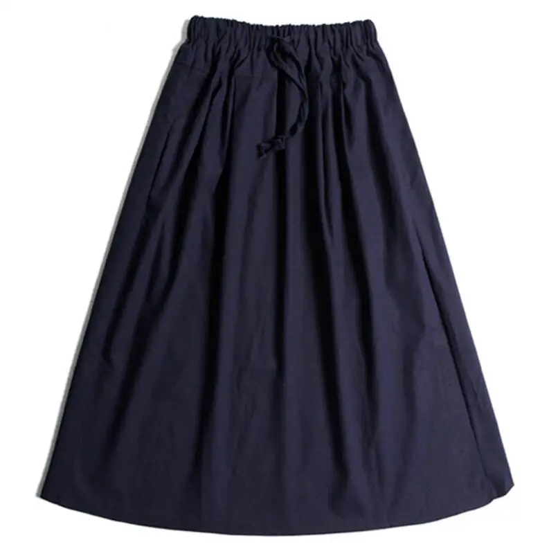 2019 модная Осенняя Женская юбка с высокой талией длинная белье эластичным поясом