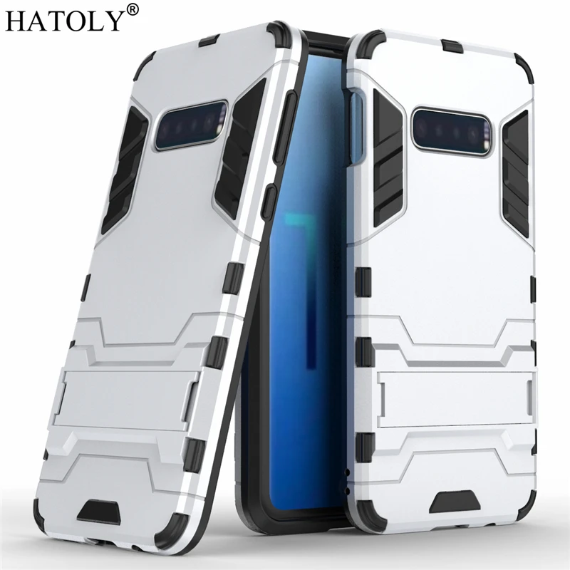 Защитный чехол HATOLY для Samsung Galaxy S10e ударопрочный жесткий из силиконовой резины с