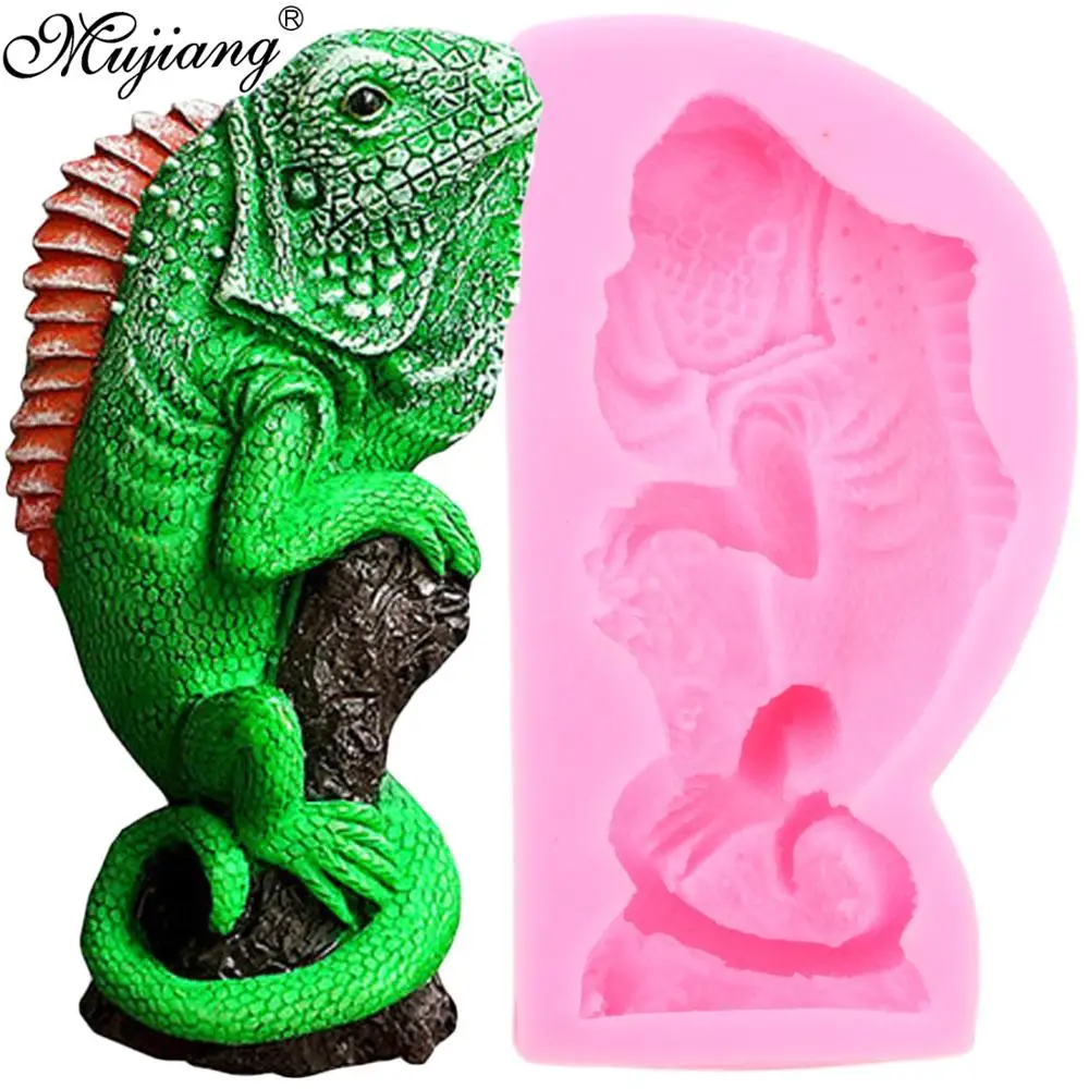 Силиконовые формы Саламандра Gecko смола ящерицы глины мыла свечи форма
