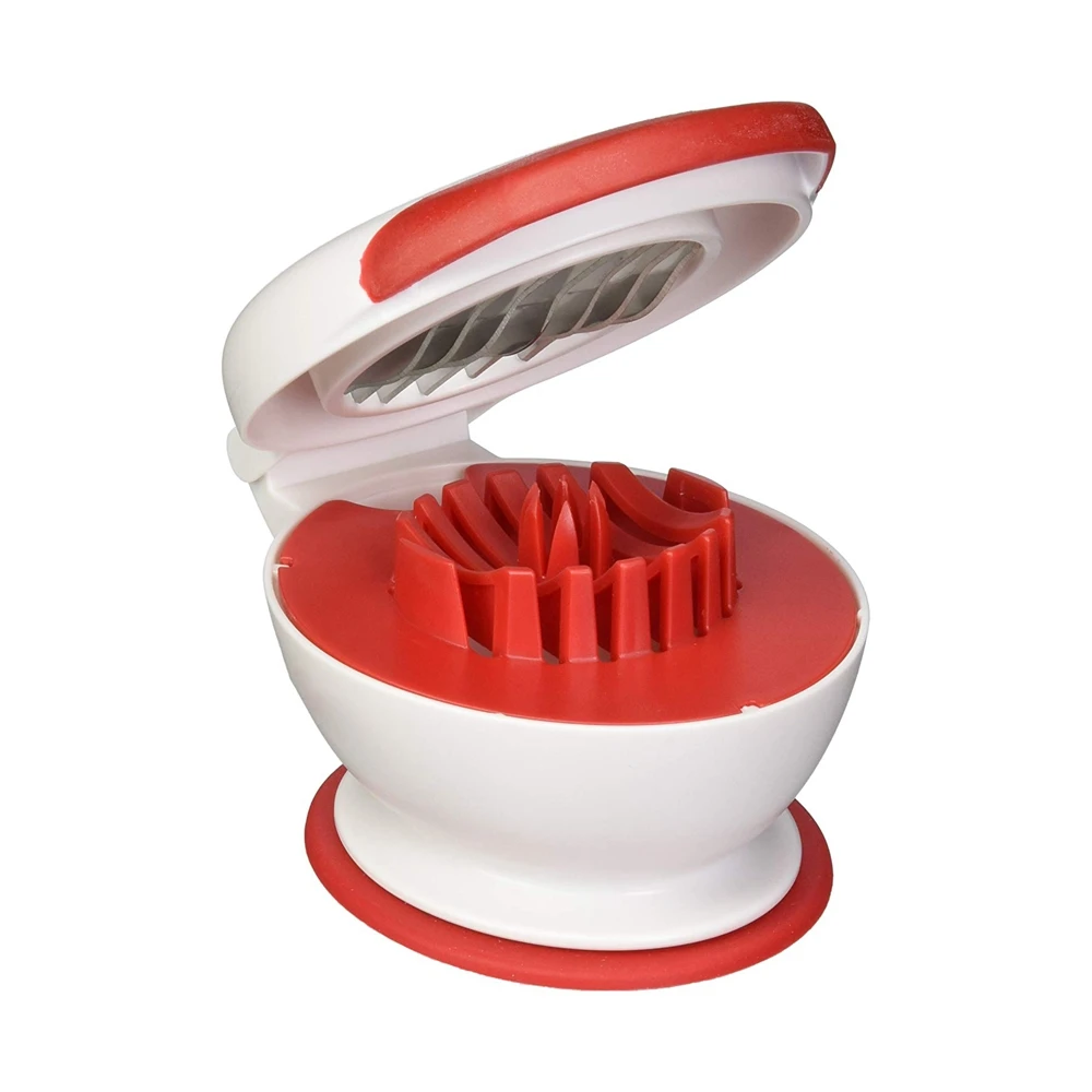 New Strawberry Slicer Cutter Gadgets Kitchen Tool Mini Cut Stainless Steel Blade Craft Fruit Tools | Дом и сад