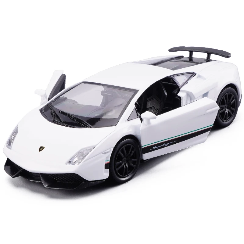 1:36 игрушечный автомобиль литой под давлением, металлический сплав для Lamborghini Gallardo LP570, игрушечный автомобиль для мальчиков, детский автомобиль
