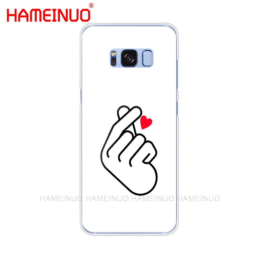 HAMEINUO чехол для сотового телефона с надписью Love on the finger Samsung Galaxy S9 S7 edge PLUS S8 S6 S5 S4 S3